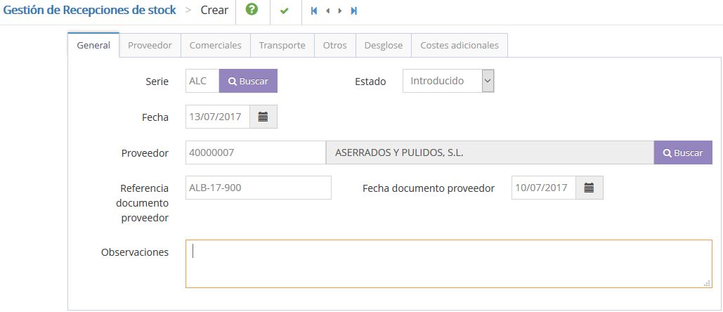 RecepcionesStock01
